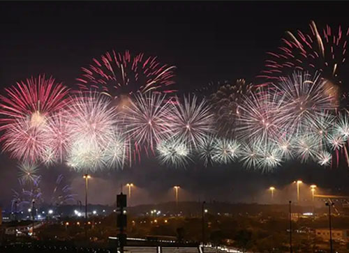 铁力县焰火晚会